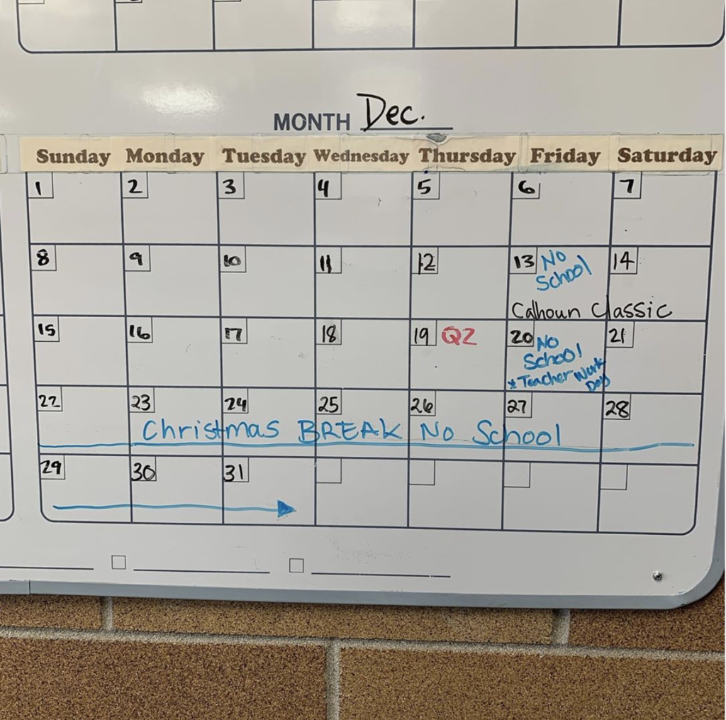 calendar update