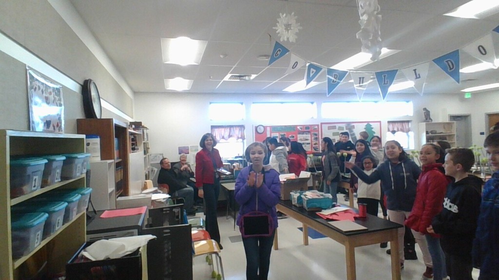 Middle School Choir Singing Valograms 
